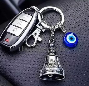 Charm bell with evil eye