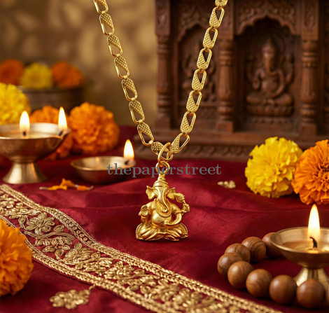 Ganesha Pendant with Chain
