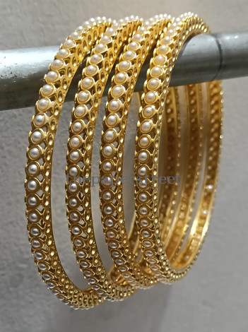 Classic Pearl Designer Bangles
