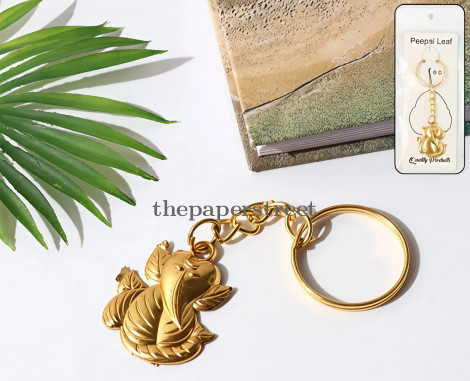 Ganesh Leaf Keychain