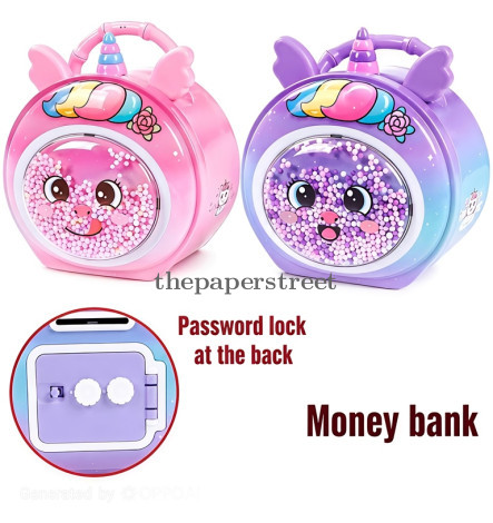 Unicorn themed money bank
