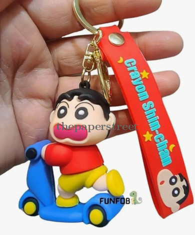 Shin Chan Scooter Keychain