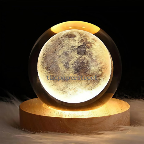 3D Moon Crystal Ball