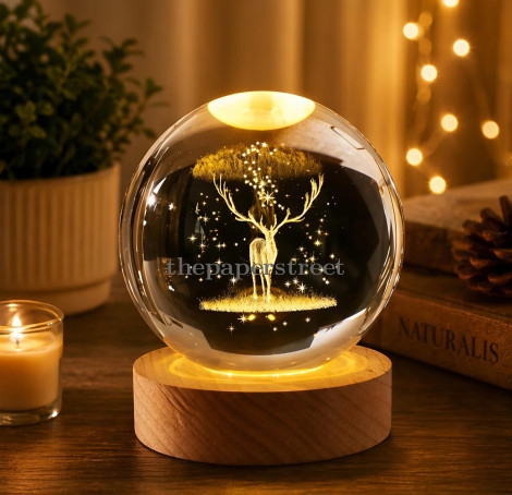 3D Crystal Ball Deer
