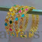Teardrop Stone Pastel Kundan