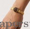 Rudraksha Gold Plated Bracelet