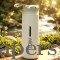 White Glass Water Bottle