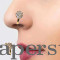 Nose Pin Gold/Silver Finish