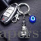 Charm bell with evil eye