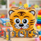 Cute Tiger Coin Bank