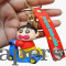Shin Chan Scooter Keychain